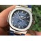 NAUTILUS-5726-COMPLICATED-SS-1-1-BEST-EDITION-BLUE-TEXTURED-DIAL-ON-BLUE-LEATHER-STRAP-A324 Replica