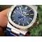 NAUTILUS-5726-COMPLICATED-SS-1-1-BEST-EDITION-BLUE-TEXTURED-DIAL-ON-BLUE-LEATHER-STRAP-A324 Replica