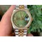 Rolex-Date-Just-36mm-Diamond-Green-Dial-SG-Strap-1-1-Best-Edition-Version Replica