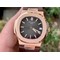 NAUTILUS-5711-RG-GRF-1-1-BEST-EDITION-GRAY-TEXTURED-DIAL-ON-BROWN-LEATHER-STRAP-324CS Replica