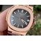 NAUTILUS-5711-RG-GRF-1-1-BEST-EDITION-GRAY-TEXTURED-DIAL-ON-BROWN-LEATHER-STRAP-324CS Replica