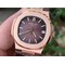 NAUTILUS-5711-RG-GRF-1-1-BEST-EDITION-BROWN-TEXTURED-DIAL-ON-BROWN-LEATHER-STRAP-324CS Replica