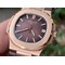 NAUTILUS-5711-RG-GRF-1-1-BEST-EDITION-BROWN-TEXTURED-DIAL-ON-BROWN-LEATHER-STRAP-324CS Replica