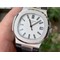 NAUTILUS-5711-RG-GRF-1-1-BEST-EDITION-WHITE-TEXTURED-DIAL-ON-BLACK-LEATHER-STRAP-324CS Replica
