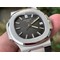 NAUTILUS-5711-RG-GRF-1-1-BEST-EDITION-GREY-TEXTURED-DIAL-ON-BLACK-LEATHER-STRAP-324CS Replica