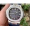 NAUTILUS-5711-RG-GRF-1-1-BEST-EDITION-WHITE-TEXTURED-DIAL-ON-BLACK-LEATHER-STRAP-324CS Replica