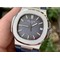 NAUTILUS-5711-RG-GRF-1-1-BEST-EDITION-WHITE-TEXTURED-DIAL-ON-BLACK-LEATHER-STRAP-324CS Replica