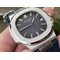 NAUTILUS-5711-RG-GRF-1-1-BEST-EDITION-WHITE-TEXTURED-DIAL-ON-BLACK-LEATHER-STRAP-324CS Replica