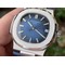 NAUTILUS-5711-RG-GRF-1-1-BEST-EDITION-BLUE-TEXTURED-DIAL-ON-BLACK-LEATHER-STRAP-324CS Replica