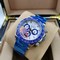 Rolers-Datona-White-Dial-Blue-Bezel Replica