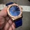 Hublot-Big-Bang-Leather-Strap-Full-Blue-Case-Gold Replica