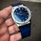 Hublot-Big-Bang-Leather-Strap-Full-Blue Replica