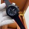 Breitling-Avenger-Black-Red-Chrono-High-Version-on-Black-Leather-Strap Replica