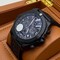 Breitling-Chronomat-Black-Chrono-High-Version-on-Black-Leather-Strap Replica