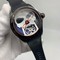 Corum-Babble-Skull-Black-Dial-on-Black-Lither-Srap Replica
