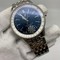 Breitling-Navitimer-Blue-Chrono-High-Version-on-Black-SS-Strap Replica