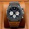 Audemars-Piguet-Royal-Oak-Chrono-Silver-Black-Dial-White-Chrono Replica