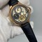Car-Santo-Classic-Skeleton-Gold-on-Black-Rubber-Strap Replica