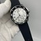 Cartier-Classic-Rome-White-Dial-on-Black-Rubber-Strap Replica