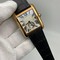 Cartier-Santo-Classic-Gold-Case-White-Dial-Crono Replica