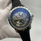 Roger-Dubuis-Excalibur-Dual-Tourbion-White-Dial-Rome-Numbers-On-Black-Leather-Strap Replica