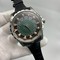 Roger-Dubuis-Silver-Black-Dial-On-Black-Leather-Strap-High-Version Replica