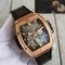 Hublot-Spirit-Gold-Case-Black-Leather-Strap Replica