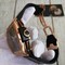Hublot-Spirit-Gold-Case-Black-Leather-Strap Replica