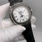 Patek-Philippe-Nautilus-Engraved-Silver-White-Dial-Chrono-High-Version Replica