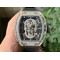 RM052-Polished-SS-Full-Paved-Diamonds-Skull-Dial-on-Black-Rubber-Strap-MIYOTA8215 Replica