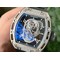 RM052-Polished-SS-Full-Paved-Diamonds-Skull-Dial-on-Black-Rubber-Strap-MIYOTA8215 Replica