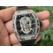 RM052-Polished-SS-Full-Paved-Diamonds-Skull-Dial-on-Black-Rubber-Strap-MIYOTA8215 Replica