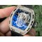 RM052-Polished-SS-Full-Paved-Diamonds-Skull-Dial-on-Black-Rubber-Strap-MIYOTA8215 Replica