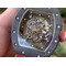 RM055-NTPT-KVF-Best-Edition-Skeleton-Dial-Gold-on-White-Rubber-Strap-MIYOTA8215-V3 Replica