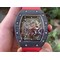 RM055-NTPT-KVF-Best-Edition-Skeleton-Dial-Gold-on-White-Rubber-Strap-MIYOTA8215-V3 Replica
