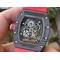 RM055-NTPT-KVF-Best-Edition-Skeleton-Dial-Gold-on-White-Rubber-Strap-MIYOTA8215-V3 Replica