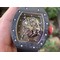 RM055-NTPT-KVF-Best-Edition-Skeleton-Dial-Gold-on-White-Rubber-Strap-MIYOTA8215-V3 Replica