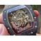 RM055-NTPT-KVF-Best-Edition-Skeleton-Dial-Gold-on-White-Rubber-Strap-MIYOTA8215-V3 Replica
