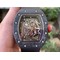 RM055-NTPT-KVF-Best-Edition-Skeleton-Dial-Gold-on-White-Rubber-Strap-MIYOTA8215-V3 Replica