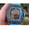 RM055-NTPT-KVF-Best-Edition-Skeleton-Dial-Gold-on-White-Rubber-Strap-MIYOTA8215-V3 Replica