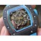 RM055-NTPT-KVF-Best-Edition-Skeleton-Dial-Gold-on-White-Rubber-Strap-MIYOTA8215-V3 Replica