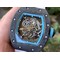 RM055-NTPT-KVF-Best-Edition-Skeleton-Dial-Gold-on-White-Rubber-Strap-MIYOTA8215-V3 Replica