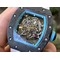 RM055-NTPT-KVF-Best-Edition-Skeleton-Dial-Gold-on-White-Rubber-Strap-MIYOTA8215-V3 Replica