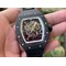 RM055-NTPT-KVF-Best-Edition-Skeleton-Dial-Gold-on-White-Rubber-Strap-MIYOTA8215-V3-Copy- Replica