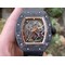 RM055-NTPT-KVF-Best-Edition-Skeleton-Dial-Gold-on-Black-Rubber-Strap-MIYOTA8215-V3 Replica