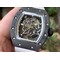 RM055-NTPT-KVF-Best-Edition-Skeleton-Dial-Black-Crown-on-White-Rubber-Strap-MIYOTA8215-V3 Replica
