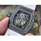 RM055-NTPT-KVF-Best-Edition-Skeleton-Dial-Black-Crown-on-White-Rubber-Strap-MIYOTA8215-V3 Replica