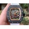 RM055-NTPT-KVF-Best-Edition-Skeleton-Dial-Gold-on-White-Rubber-Strap-MIYOTA8215-V3 Replica
