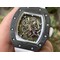 RM055-NTPT-KVF-Best-Edition-Skeleton-Dial-White-Crown-on-White-Rubber-Strap-MIYOTA8215-V3 Replica