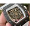 RM055-NTPT-KVF-Best-Edition-Skeleton-Dial-White-Crown-on-White-Rubber-Strap-MIYOTA8215-V3 Replica